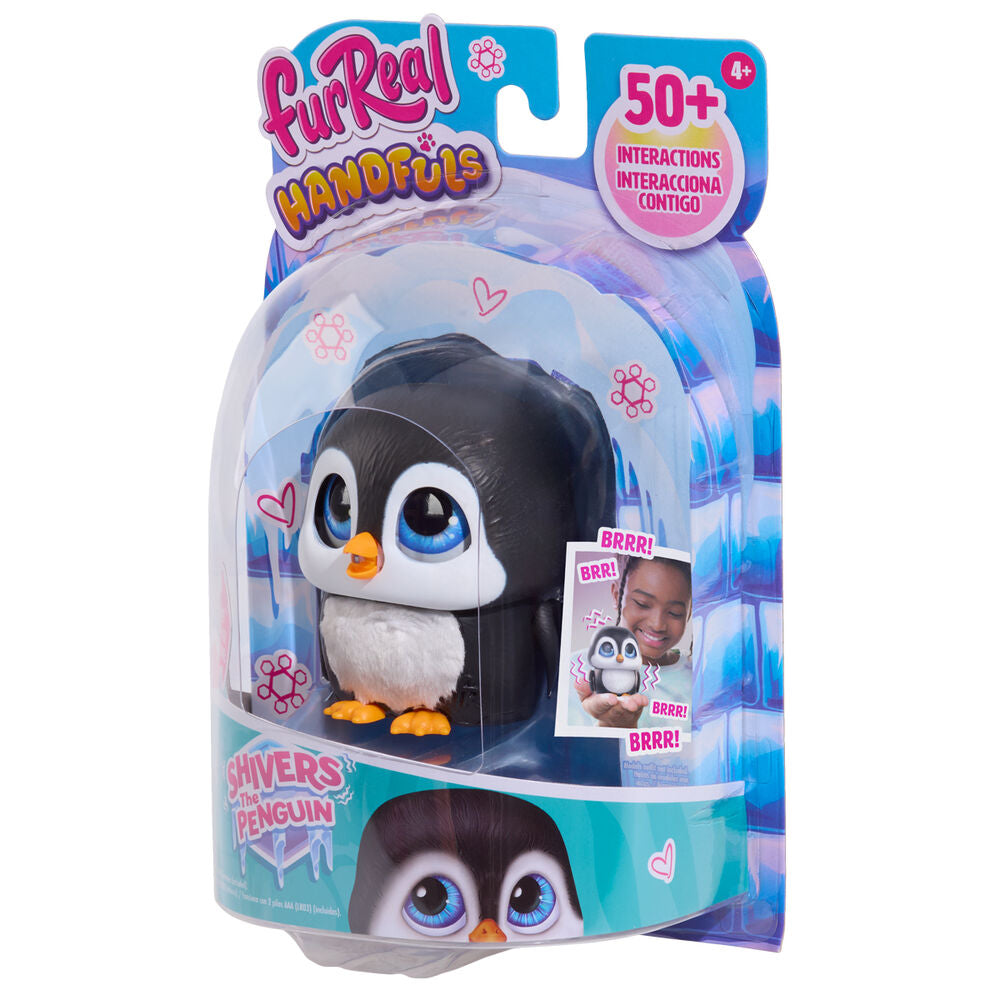 Muñeco pingüino interactivo FurReal Handfuls Shivers
