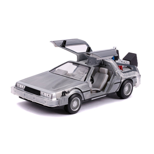 Réplica DeLorean de Regreso al Futuro II Jada Toys a escala 1:24 - 3