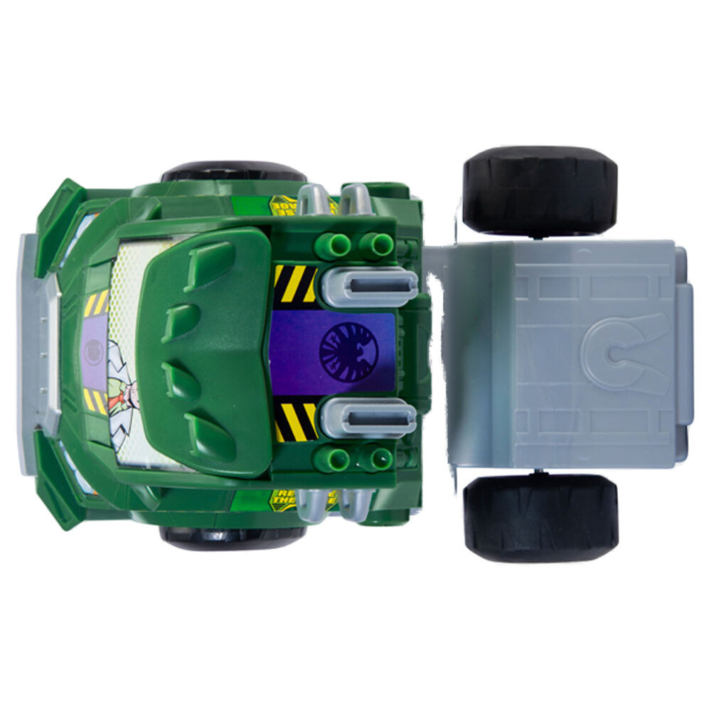 Vehículo RC Hulk Smash transformado en figura de Hulk con mando morado - 5