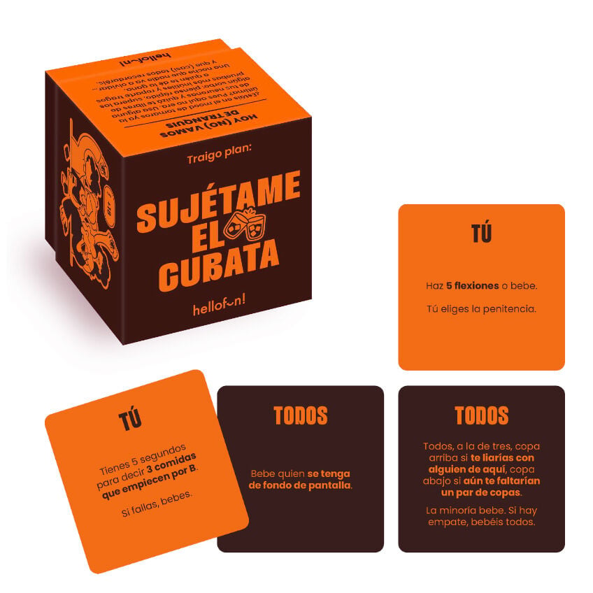 Juego de cartas Sujetáme el Cubata de HELLOFUN!