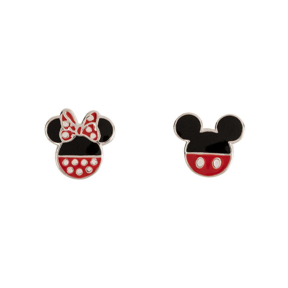 Pendientes Disney de plata 925 con Mickey y Minnie