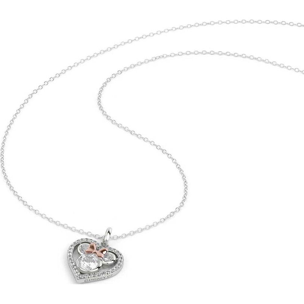 Colgante de corazón Minnie Disney en plata 925 - 4