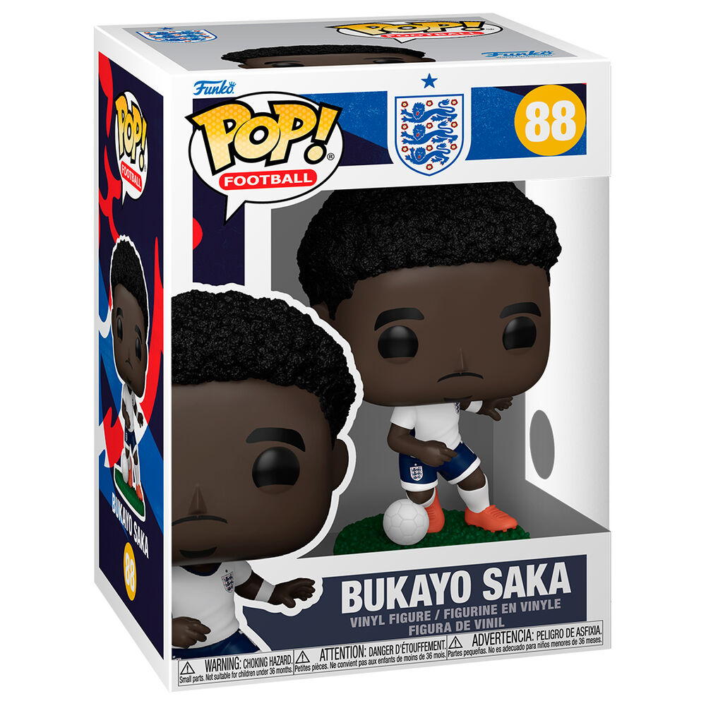 Figura Funko POP! de Bukayo Saka con equipación de England y balón - 2