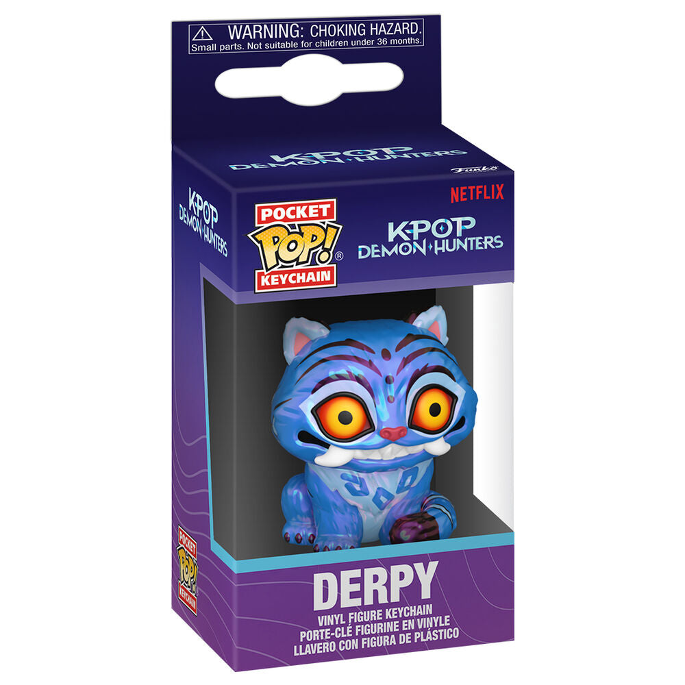 Llavero FUNKO Pocket POP! Derpy azul de KPop Demon Hunters - 2