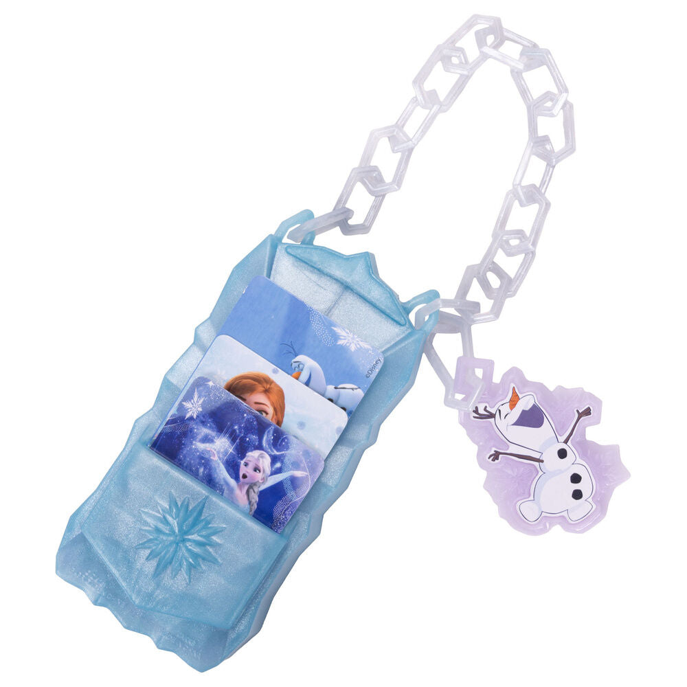 Teléfono de juguete Frozen con funda azul y dije de Olaf - 9