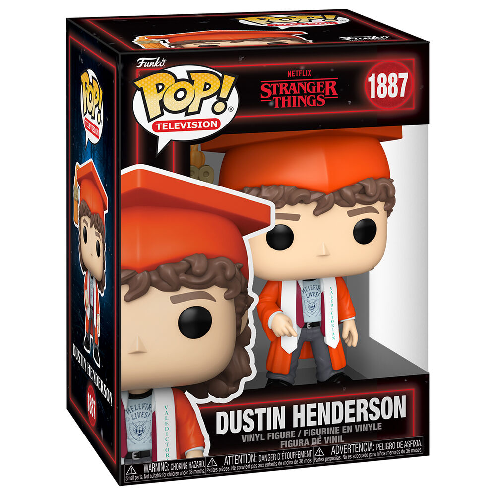 Figura Funko POP! de Dustin Henderson con toga y birrete - 2