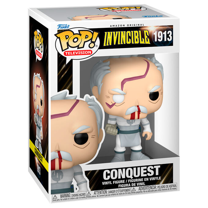 Figura Funko POP! de Conquest de Invincible con uniforme blanco y gris - 2