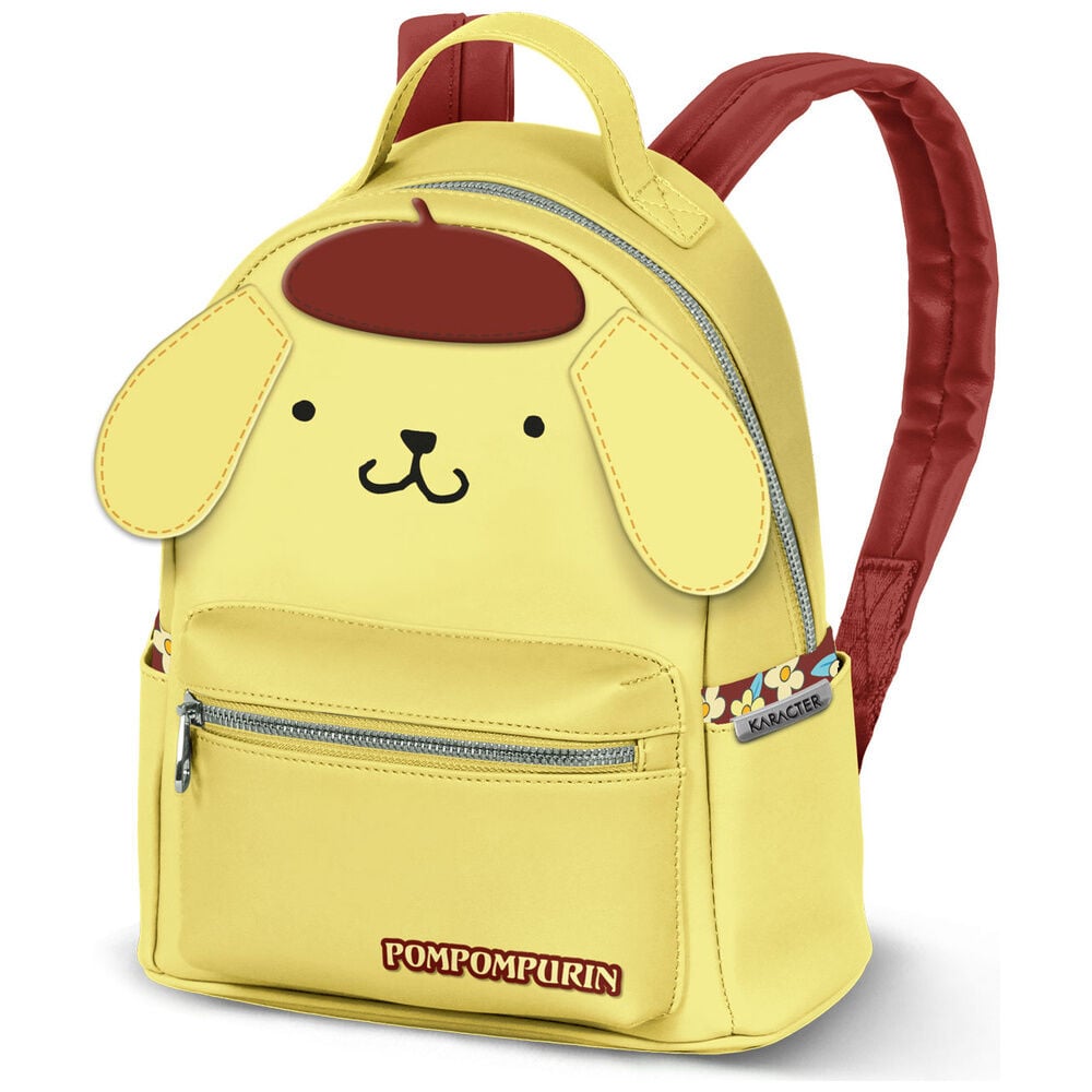 Mochila amarilla de Pompompurin con bolsillo delantero