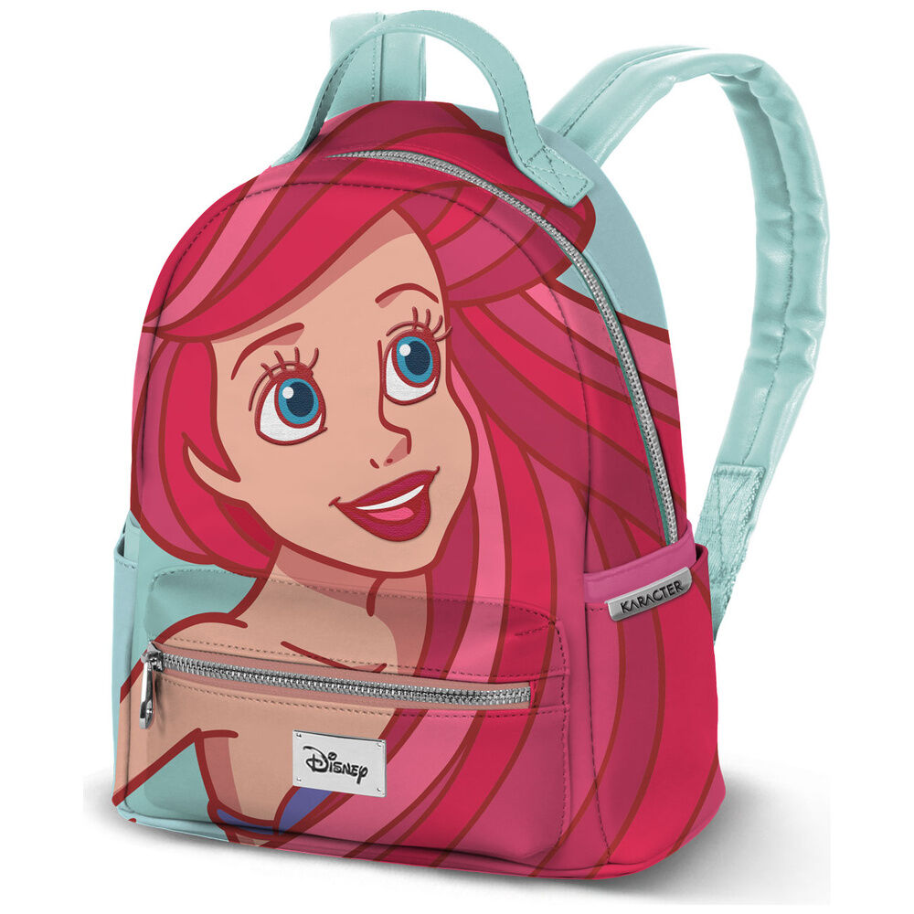 Mochila de Ariel de La Sirenita Disney en fucsia y turquesa