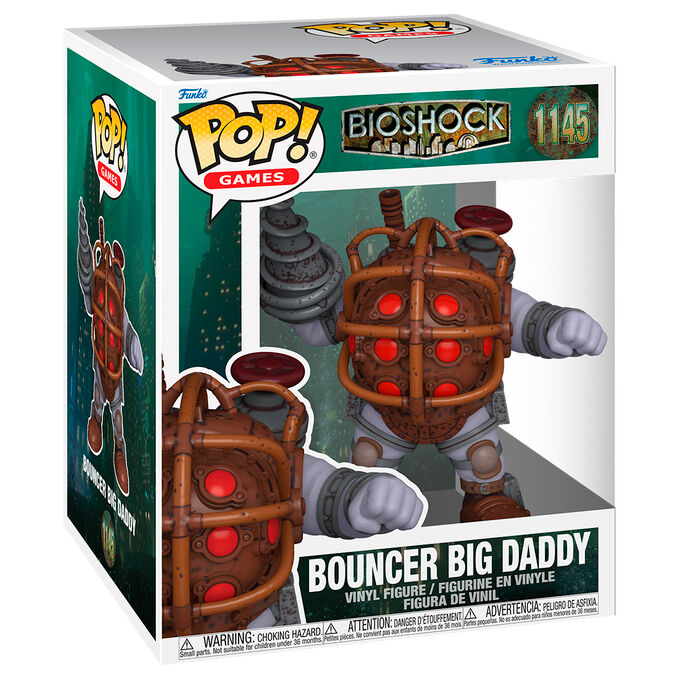 Figura Funko POP! Big Daddy Bouncer de BioShock con armadura y taladro - 2
