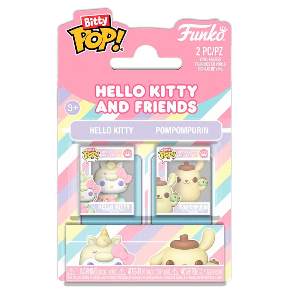 Blíster FUNKO Bitty POP! con figuras de Hello Kitty y Pompompurin