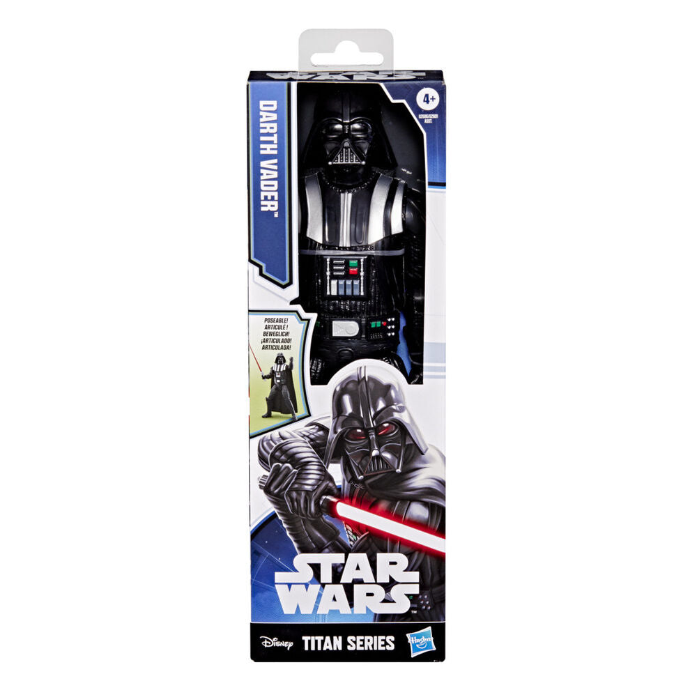 Figura articulada de Darth Vader Star Wars Titan Series de 30 cm con sable de luz rojo - 2