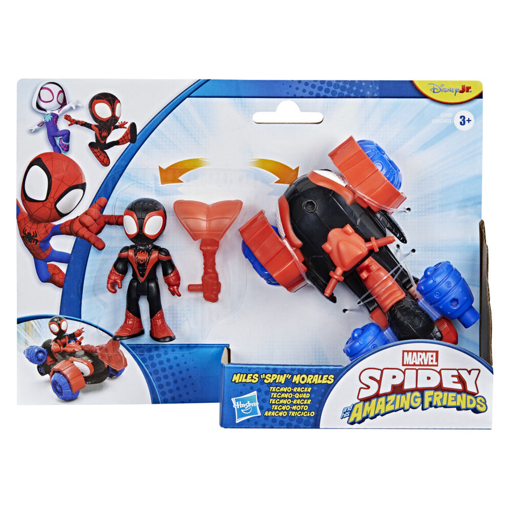 Figura de Miles Morales con Tecno-moto Marvel Spidey - 2