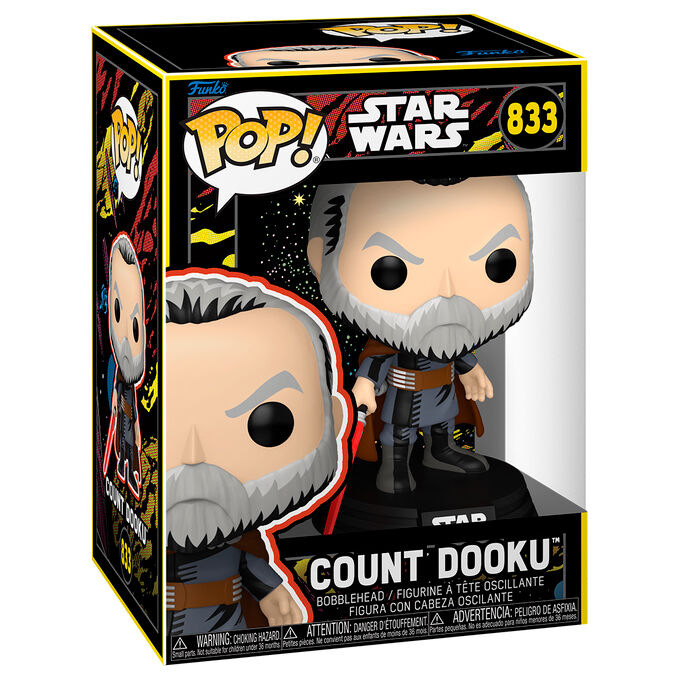 Figura Funko POP! de Count Dooku con sable rojo - 2