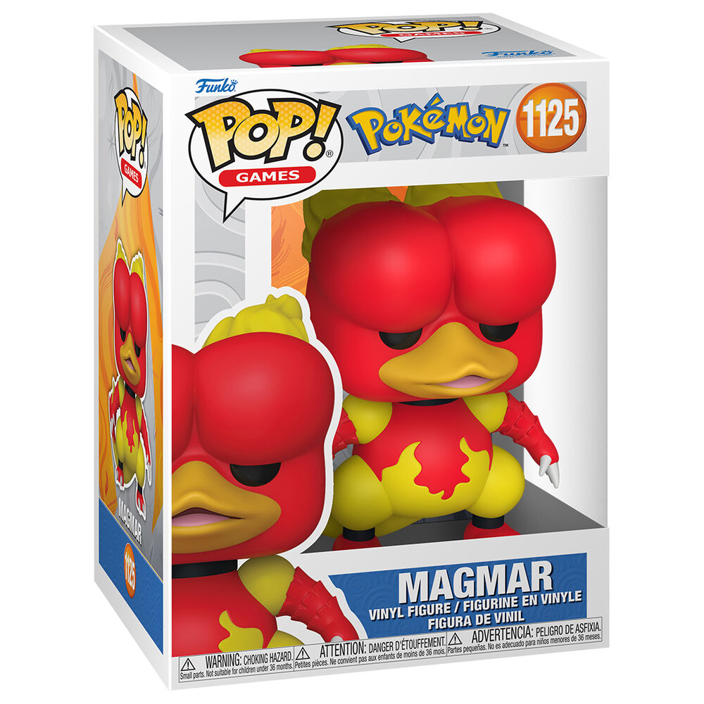 Figura Funko POP! de Pokémon Magmar en rojo y amarillo - 2