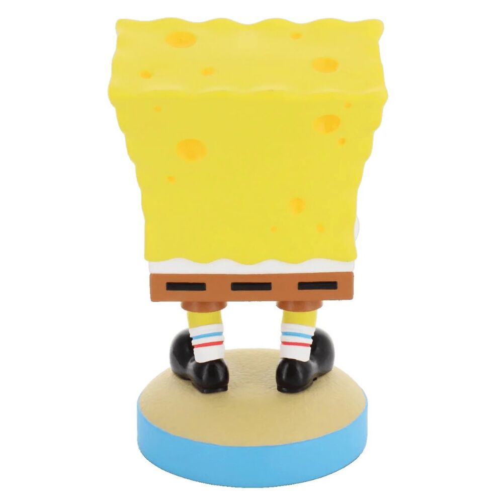 Soporte Cable Guy de Bob Esponja de EXQUISITE GAMING sobre base azul y beige - 6