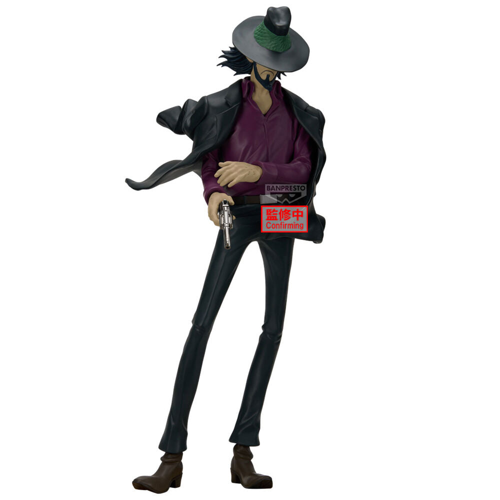 Figura de Daisuke Jigen de Lupin III con sombrero y abrigo negro