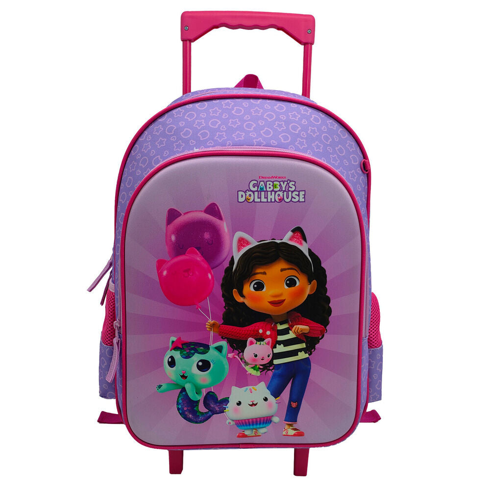 Set escolar de Gabby’s Dollhouse con trolley, portatodo y bolsa portameriendas - 4