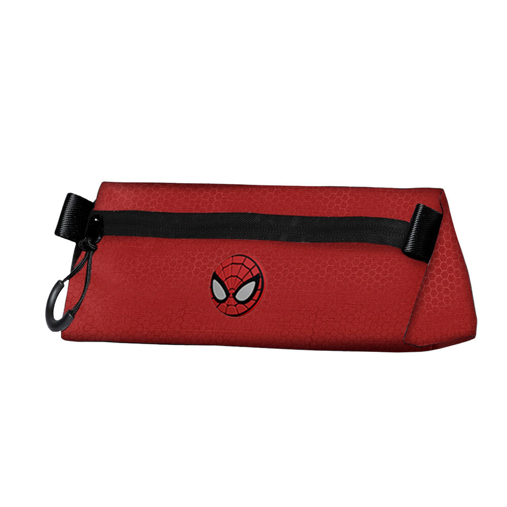 Portatodo rojo de Spiderman Marvel con cremallera y mosquetón