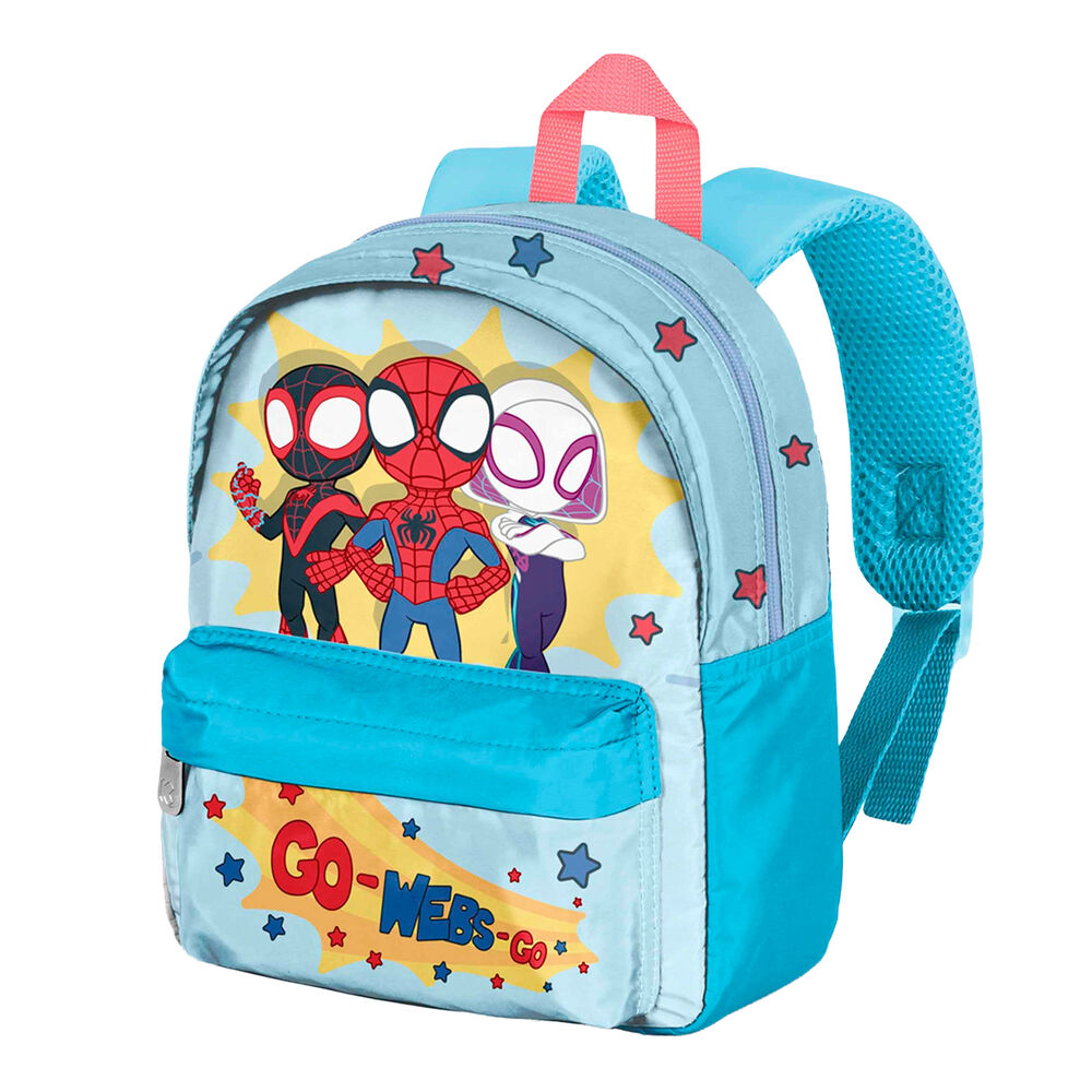 Mochila escolar Spidey Marvel azul de 27 cm