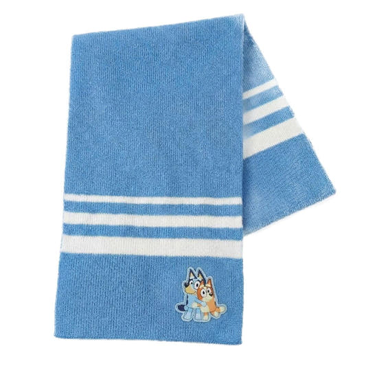 Conjunto Bluey infantil con gorro, guantes y bufanda azul - 3