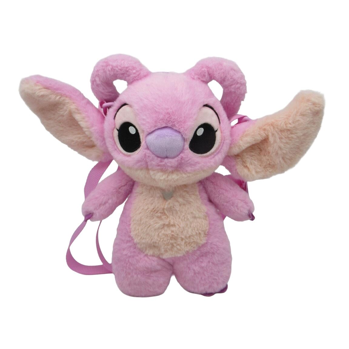 Bolso de peluche rosa de Angel Disney Stitch con correas