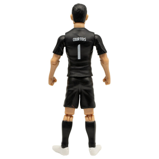 Figura articulada de Courtois con uniforme negro de Bélgica y balón - 2