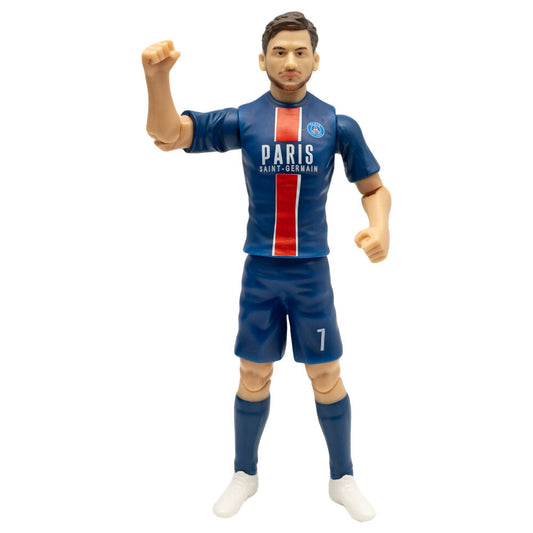 Figura articulada de Kvaratskhelia con uniforme azul y rojo del PSG - 3