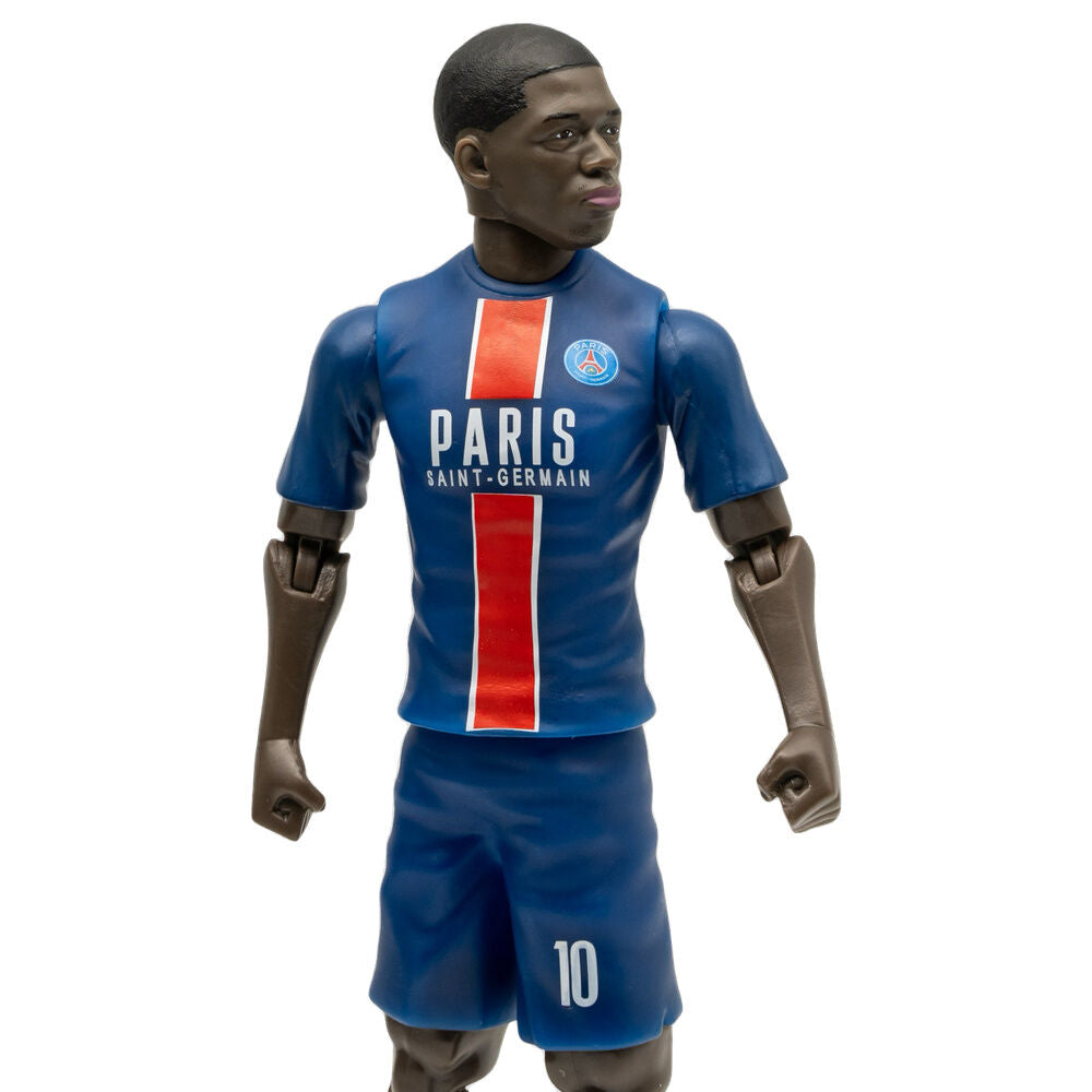 Figura articulada Dembélé con equipación azul del PSG y dorsal 10 - 4