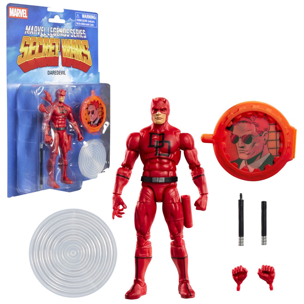 Figura articulada de Daredevil Secret Wars Marvel Legends con accesorios - 5