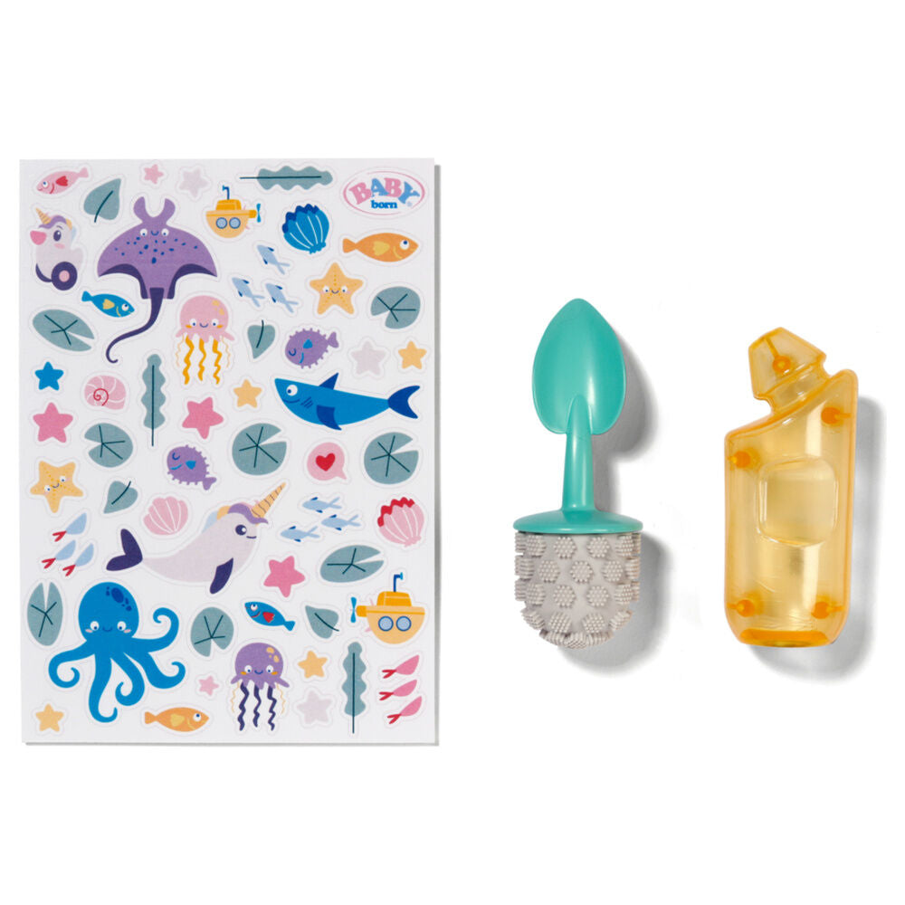 Orinal Baby Born rosa y blanco con sonido, pegatinas y accesorios - 6