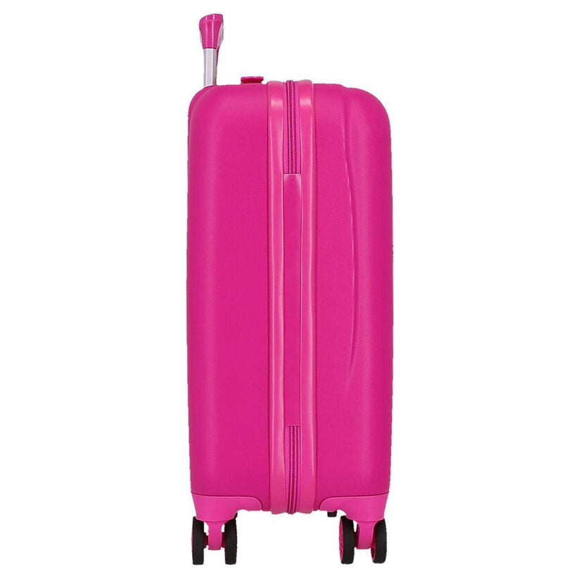 Maleta trolley rosa Minnie Disney de ABS con cuatro ruedas - 4