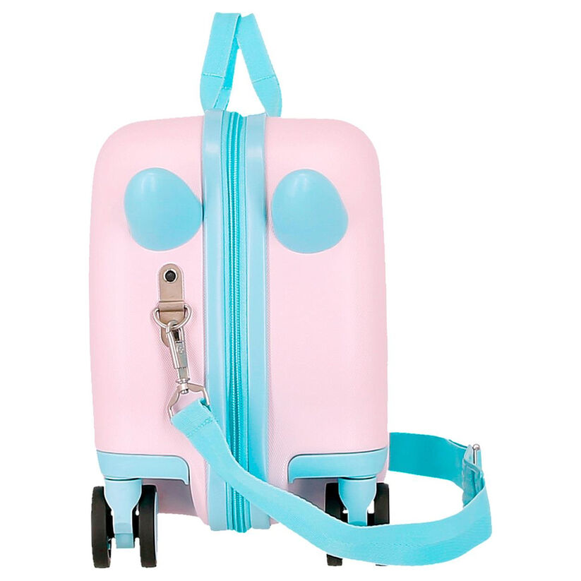 Maleta trolley rosa Disney Stitch de ABS con cuatro ruedas - 4