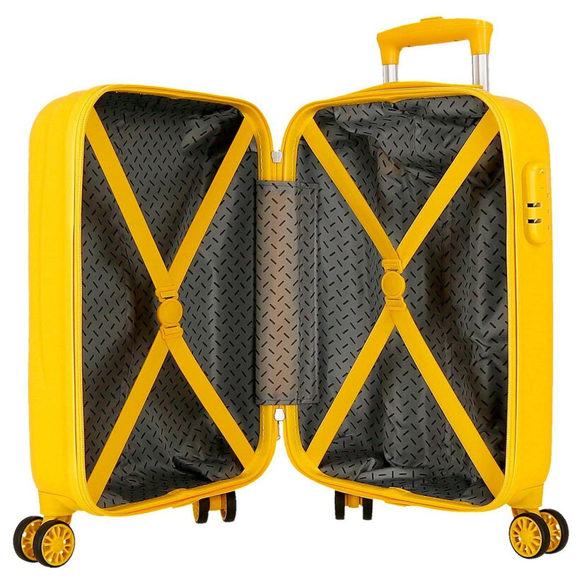 Maleta trolley amarilla de Winnie the Pooh con cuatro ruedas - 5