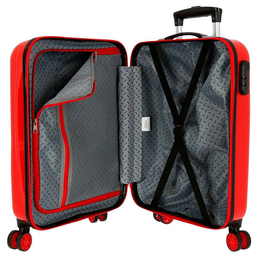 Maleta trolley roja de Spider-Man Marvel con cuatro ruedas - 5