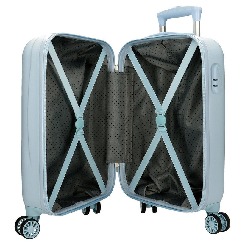 Maleta trolley azul claro de Mickey Disney con cuatro ruedas - 5