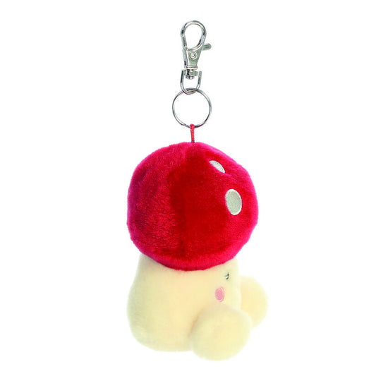 Llavero de peluche Seta Palm Pals rojo con lunares blancos - 3