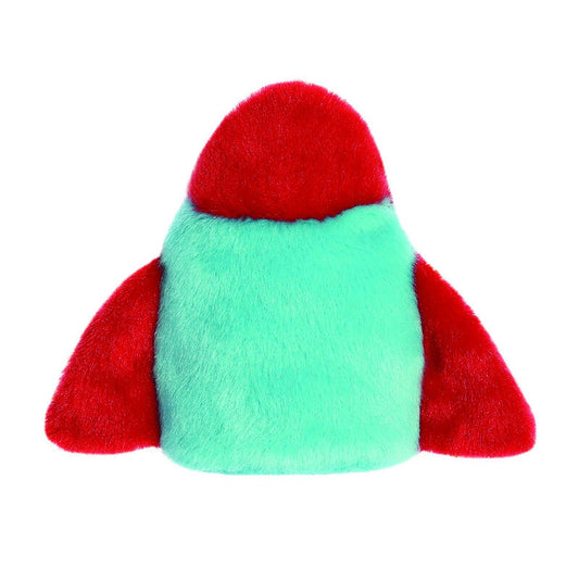 Peluche Cohete AURORA Palm Pals azul y rojo de 13 cm - 4