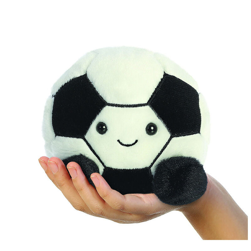 Peluche Palm Pals con forma de pelota de fútbol blanca y negra - 4