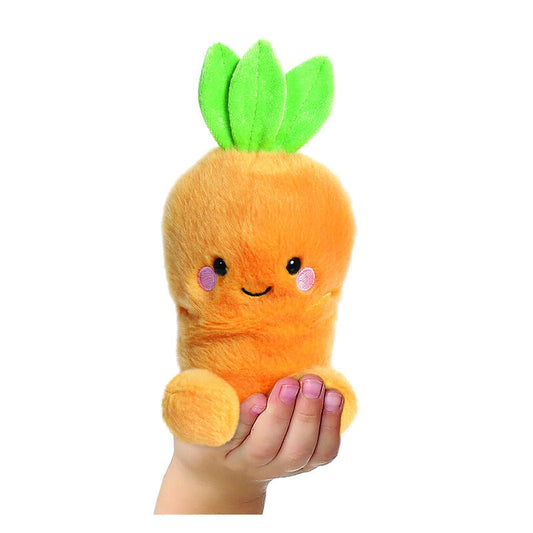 Peluche Zanahoria Palm Pals AURORA con hojas verdes - 5
