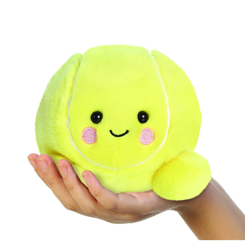 Peluche amarillo Palm Pals con forma de pelota de tenis y rostro sonriente - 5