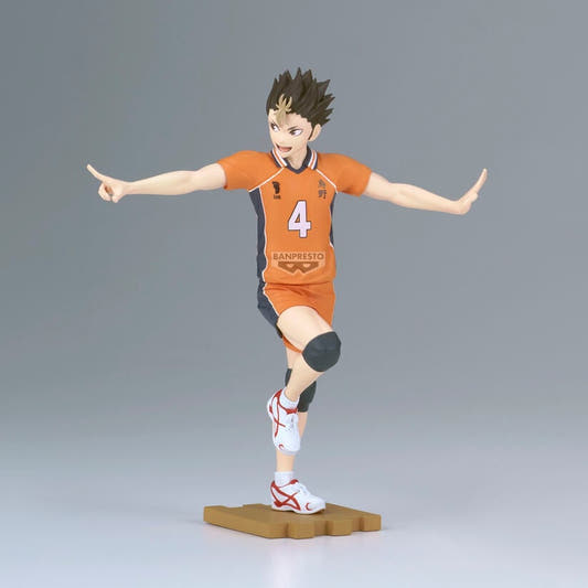 Figura de Yu Nishinoya de Haikyu!! con uniforme naranja y negro - 4