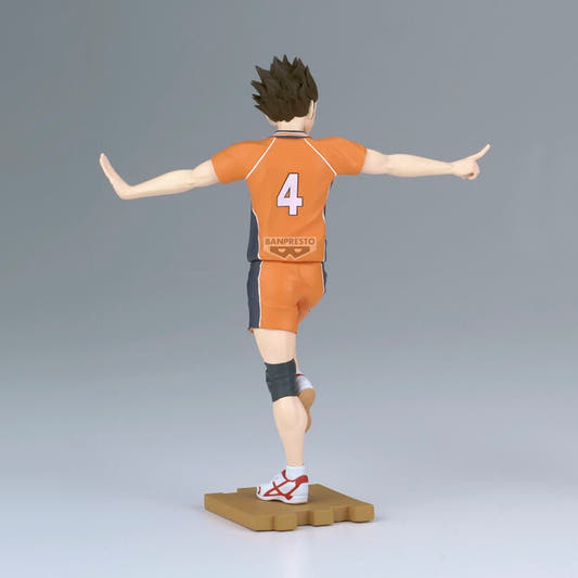 Figura de Yu Nishinoya de Haikyu!! con uniforme naranja y negro - 5