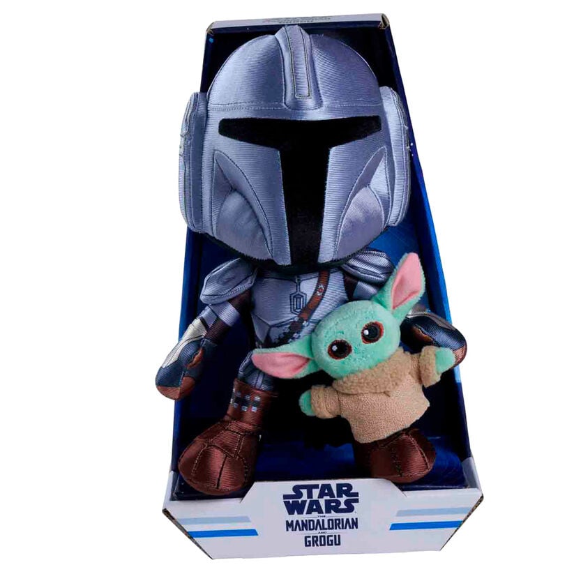 Peluche de The Mandalorian con Mini Grogu de 25 cm - 3
