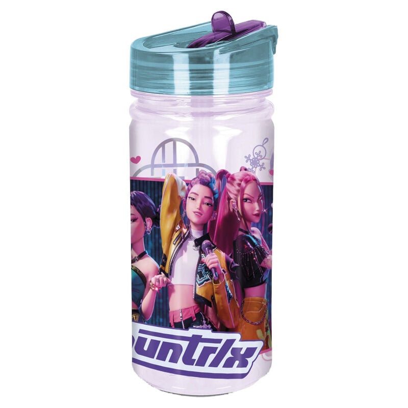 Botella SAFTA Kpop Demon Hunters de 475 ml con diseño de personajes