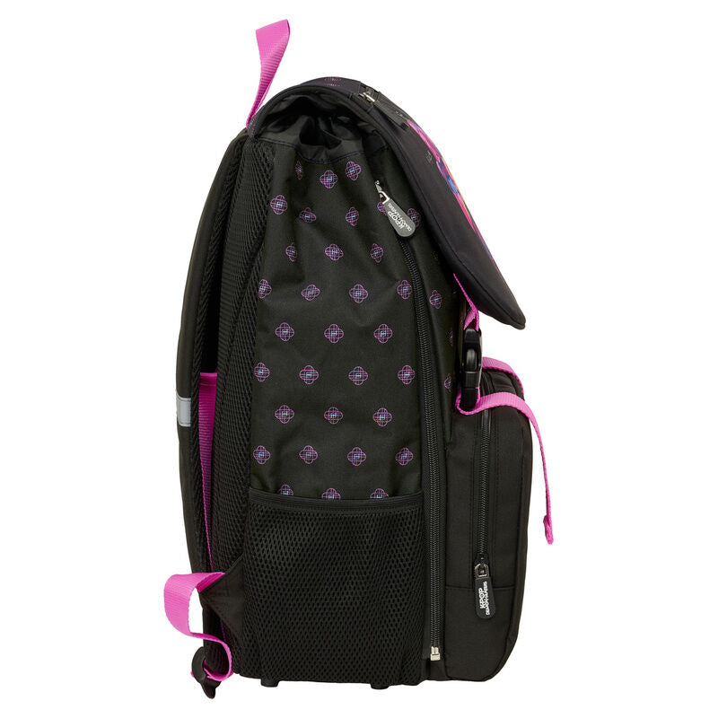 Mochila SAFTA Kpop Demon Hunters negra y rosa de 41 cm - 3