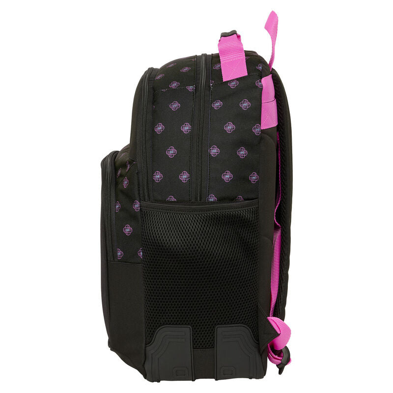 Mochila negra SAFTA KPop Demon Hunters con estampado de HUNTRIX - 3