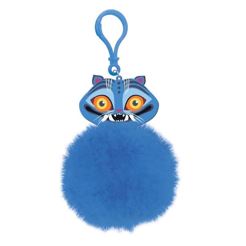 Llavero Pompom Derpy azul de KPop Demon Hunters
