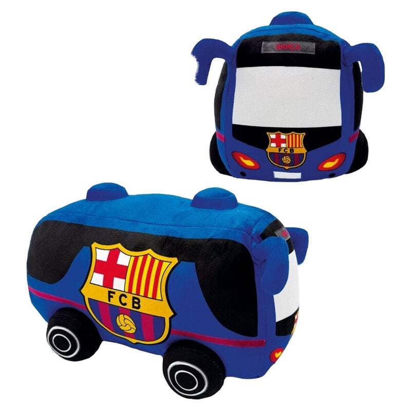 Peluche con forma de autobús del FC Barcelona