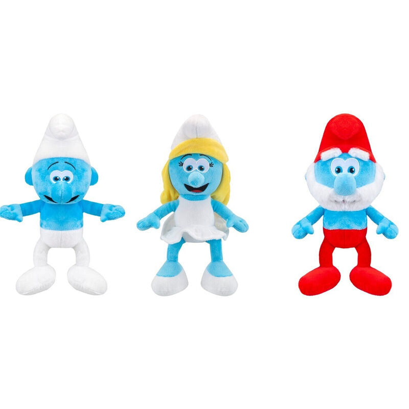 Peluches surtidos de Los Pitufos de 32 cm